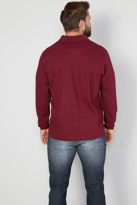 Boston Park Poloshirt, Langarm, Brusttasche, bis 72/74