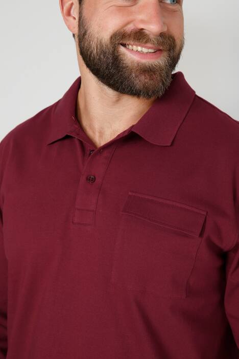 Boston Park Poloshirt, Langarm, Brusttasche, bis 72/74