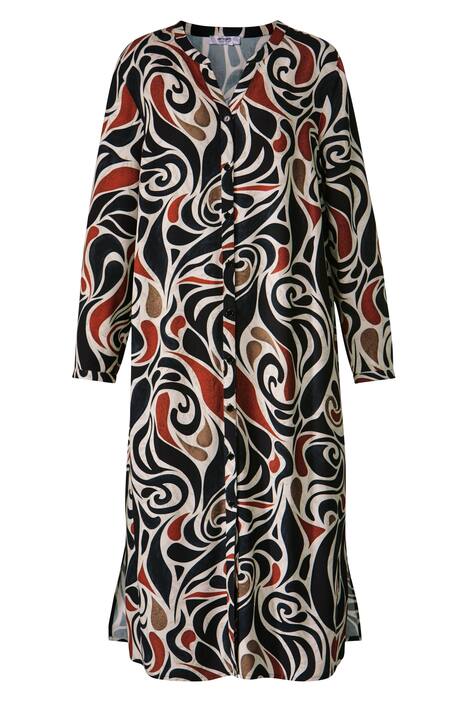 Longbluse mit allover Print