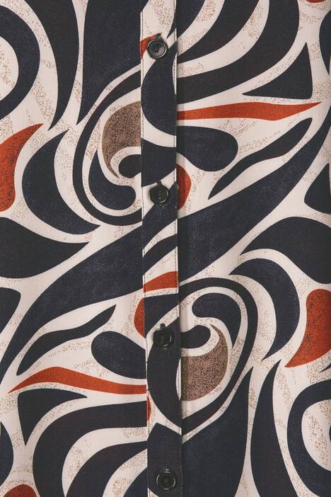 Longbluse mit allover Print