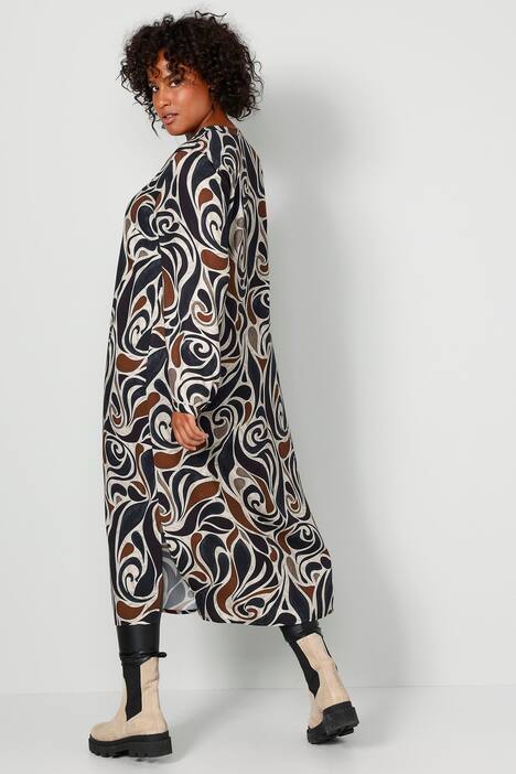 Longbluse mit allover Print