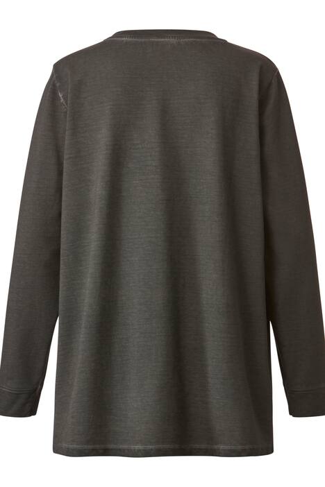 Sweatshirt, Blumen-Motiv, Rundhals, Langarm