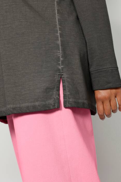 Sweatshirt, Blumen-Motiv, Rundhals, Langarm