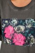 Sweatshirt, Blumen-Motiv, Rundhals, Langarm