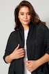 Strickponcho, oversized, Strukturstrick offene Form, Langarm
