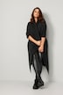 Strickponcho, oversized, Strukturstrick offene Form, Langarm