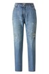 Jeans, Straight Fit, Farbspritzer, Destroy-Effekte, 5-Pocket