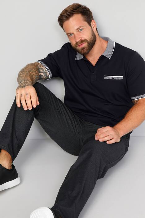 Boston Park Poloshirt, Halbarm, Brusttasche, bis 72/74