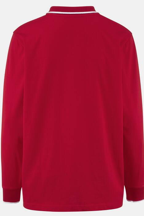 Boston Park Poloshirt, Langarm, Kontrast-Polokragen
