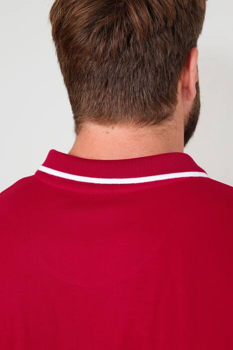 Boston Park Poloshirt, Langarm, Kontrast-Polokragen