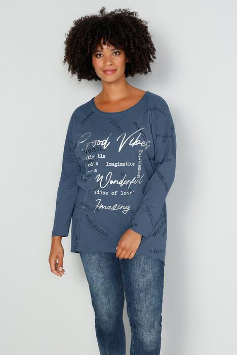 T-Shirt, Writing-Print, Rundhals, Langarm