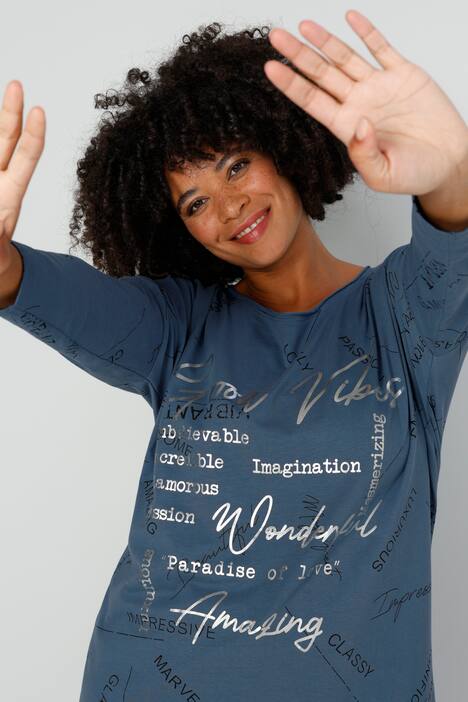 T-Shirt, Writing-Print, Rundhals, Langarm