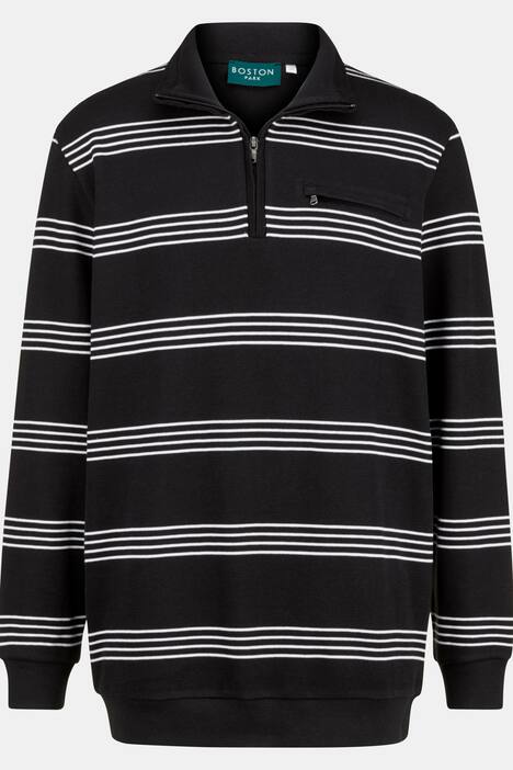 Boston Park Sweatshirt, Ringel, Troyerkragen, bis 72/74