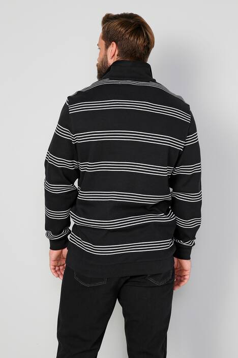 Boston Park Sweatshirt, Ringel, Troyerkragen, bis 72/74