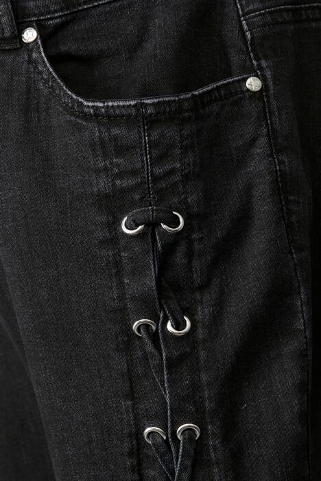 7/8-Jeans, Komfort Fit, Zier-Schnürungen, 5-Pocket
