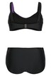 Bikini, Zweiteiler, Softschalen, zweifarbig, Drapierung