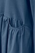 Midikleid, A-Line, Materialmix, Rundhals, Langarm, Quernaht