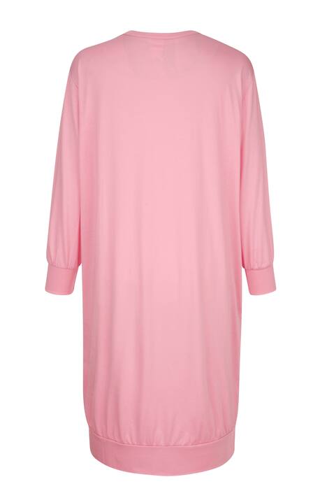 Nachthemd, Print, Rundhals, Langarm