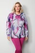 Sweatshirt, Allover-Muster, Stehkragen, Langarm