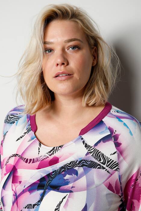 Freizeitanzug, Zweiteiler, bedrucktes Shirt, Leggings