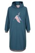 Loungewear-Kleid, Fleece, Kranich, Langarm