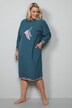 Loungewear-Kleid, Fleece, Kranich, Langarm