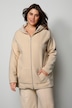 Fleece-Hoodiejacke, 2-Wege-Zipper, Kängurutasche, Langarm