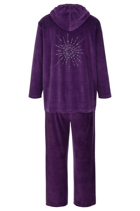 Nicki-Anzug, Zweiteiler, Kapuzenjacke, lange Hose