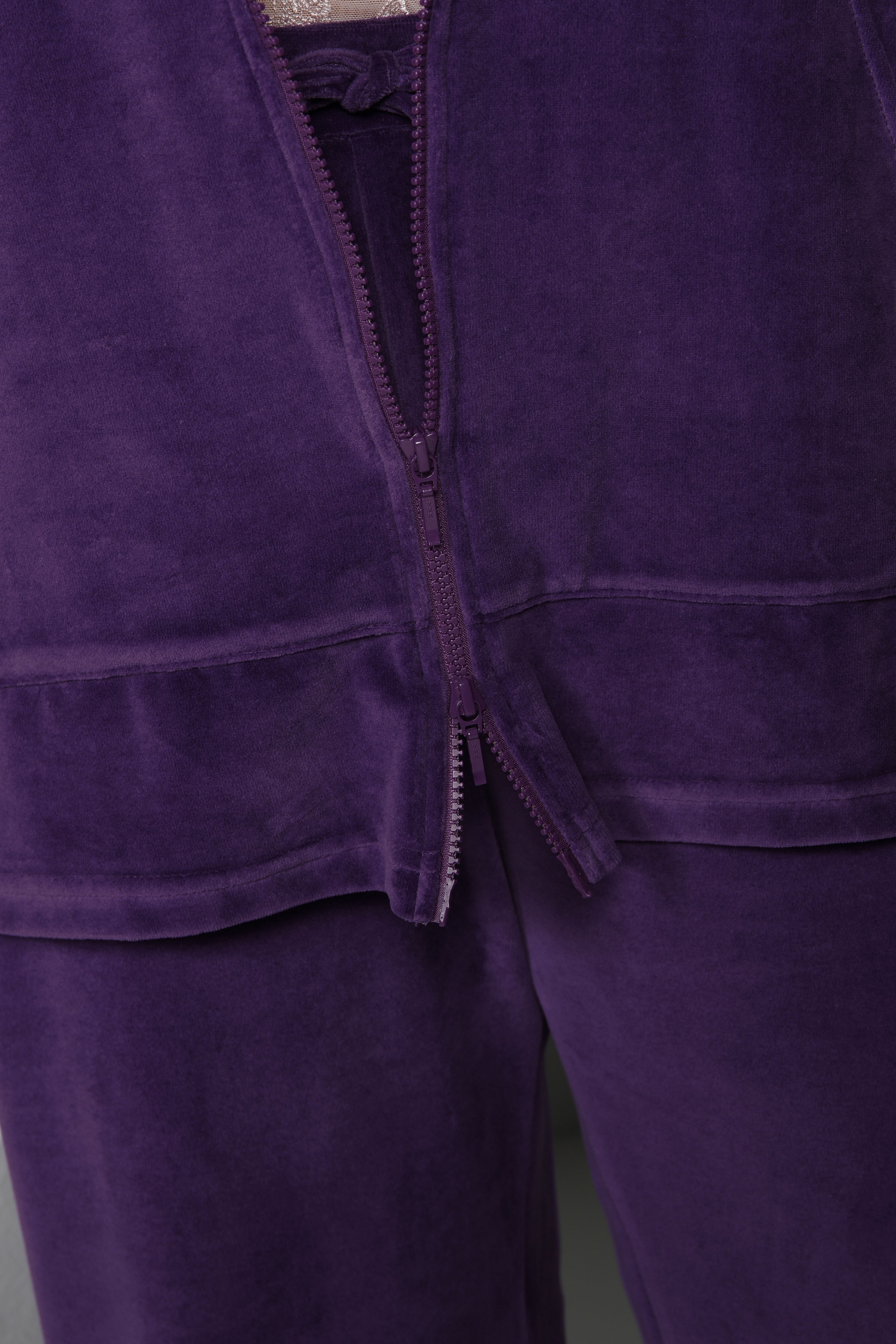 Nicki-Anzug, Zweiteiler, Kapuzenjacke, lange Hose