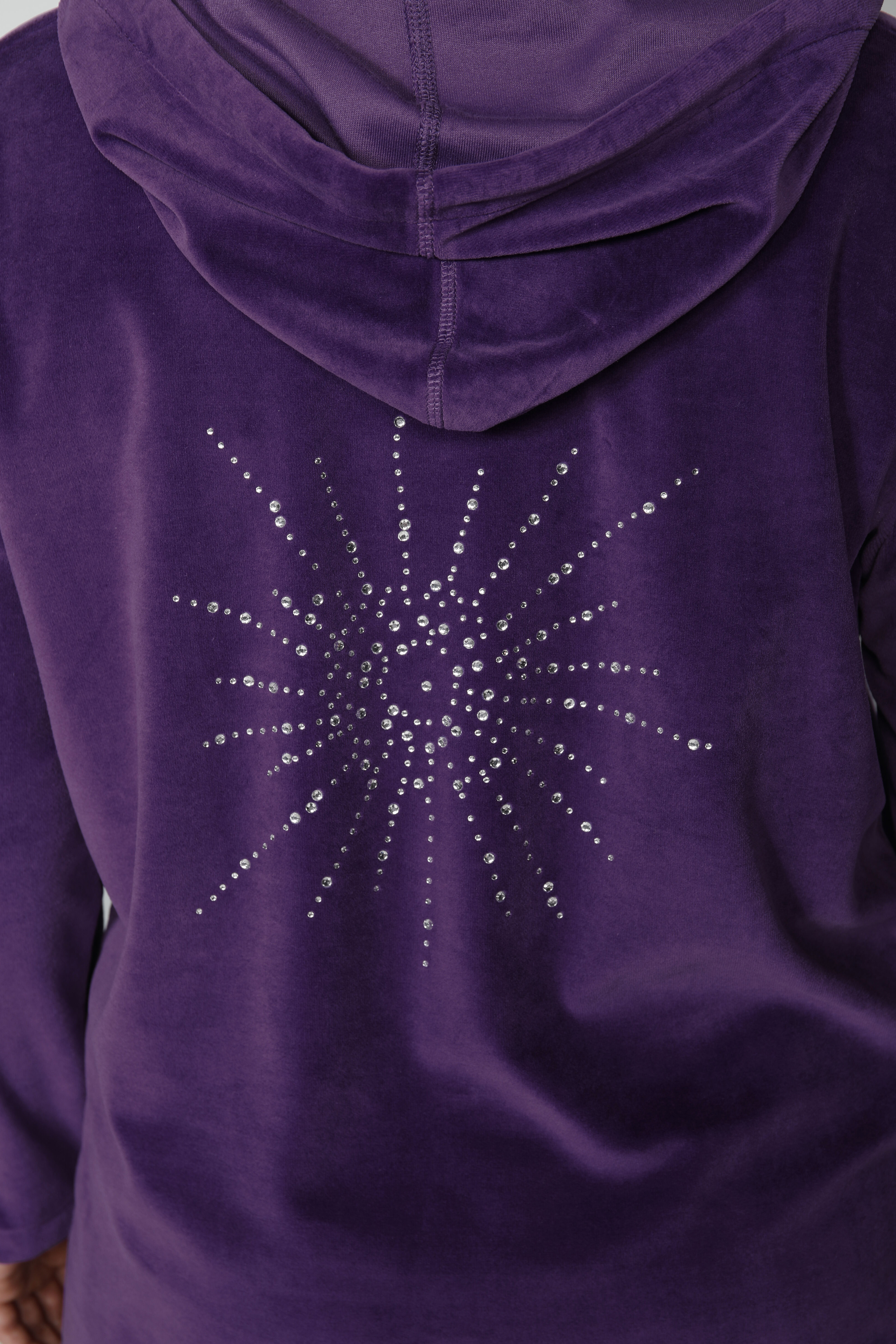 Nicki-Anzug, Zweiteiler, Kapuzenjacke, lange Hose