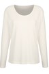 T-shirt à manches longues en jersey côtelé, col rond