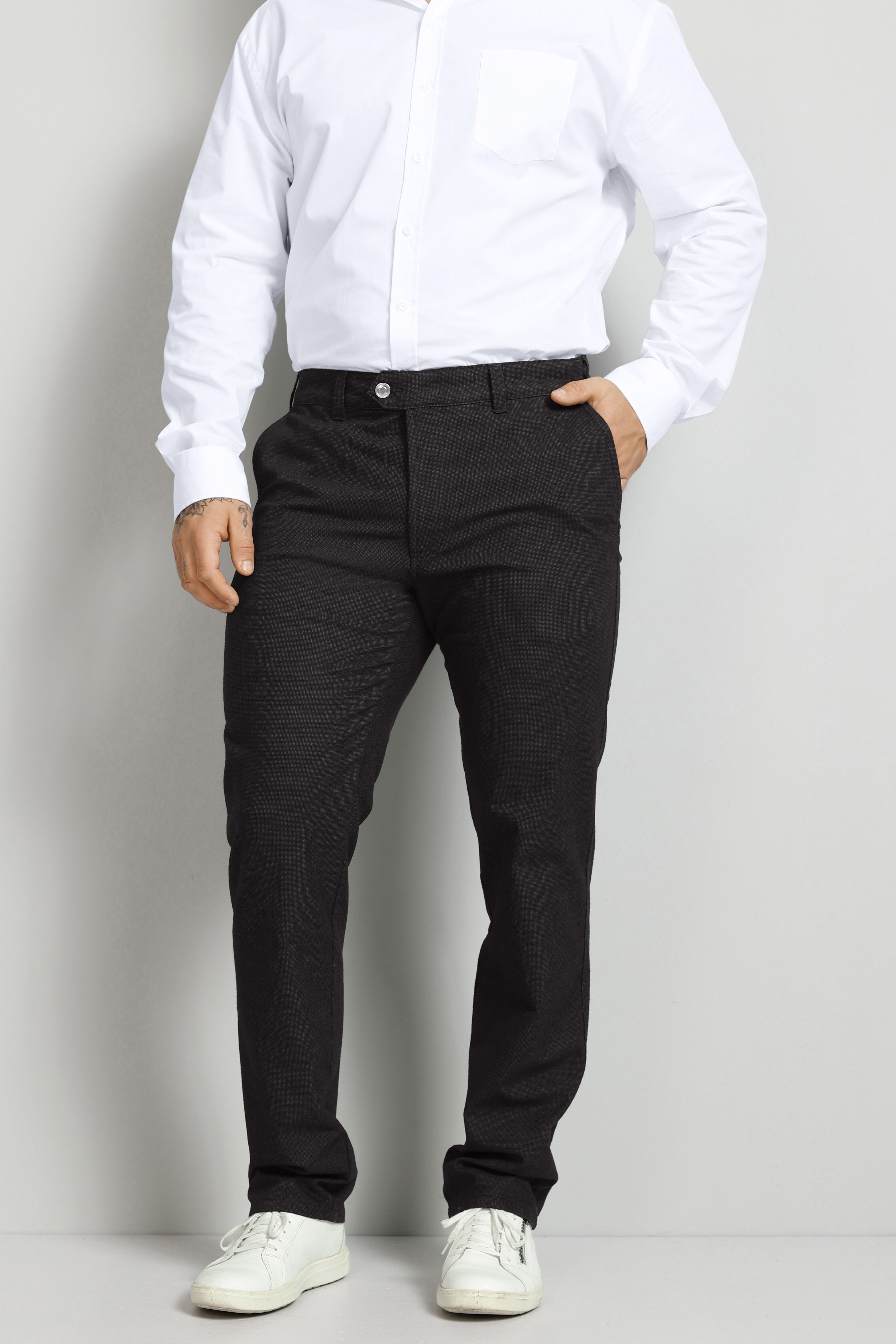 Boston Park Hose, Straight Fit, Wolloptik, bis 35