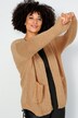 Strickjacke, oversized, offene Form, Langarm