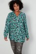 Bluse, Paisley-Print, Tunika-Ausschnitt, Langarm