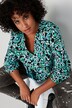 Bluse, Paisley-Print, Tunika-Ausschnitt, Langarm
