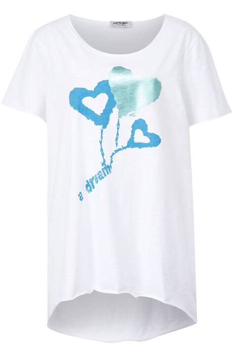T-Shirt, Classic Fit, Herz-Ballons, Rundhals, Halbarm