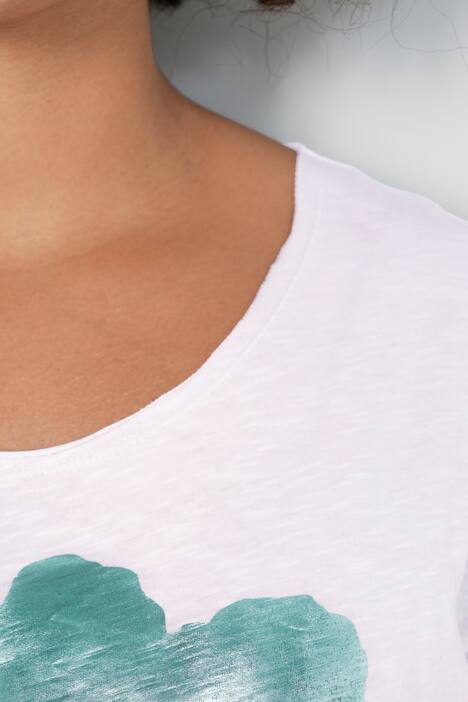 T-Shirt, Classic Fit, Herz-Ballons, Rundhals, Halbarm