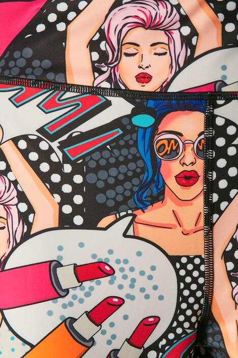 Leggings, Comic-Print, Elastikbund