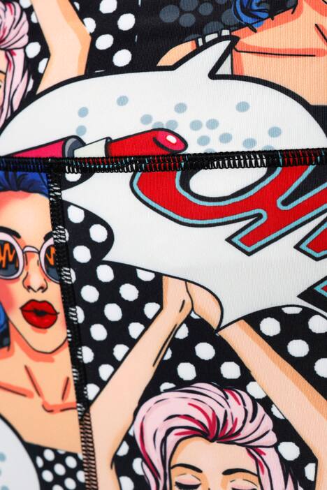 Leggings, Comic-Print, Elastikbund