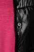 Doorgestikte bodywarmer, oversized, opstaande kraag