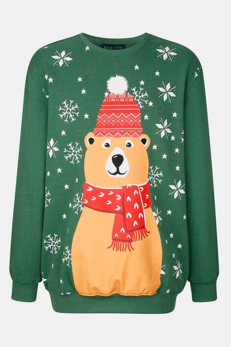 Boston Park Sweatshirt, Bär, Rundhals, bis 80/82