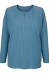 Ribshirt, lange mouwen, decoratieve knopen