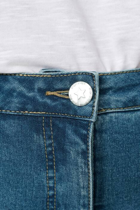 7/8-Jeans, Slim Fit, Patches, 5-Pocket