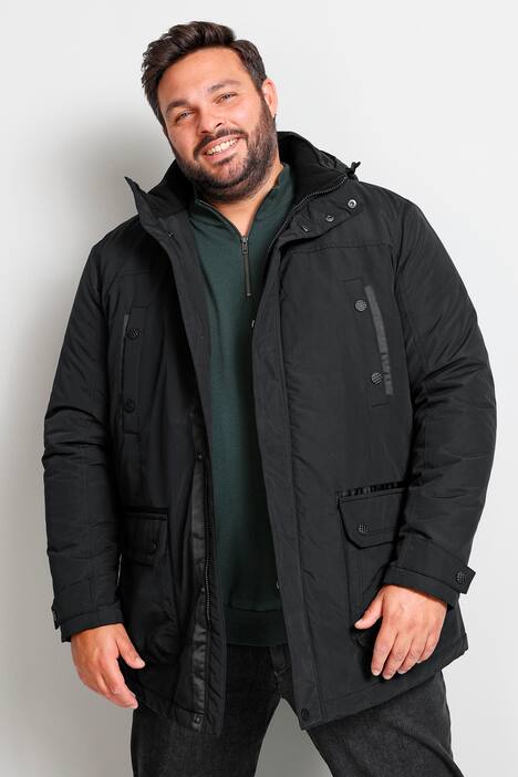 Boston Park Longjacke, Bauchfit, Kapuze, bis 82