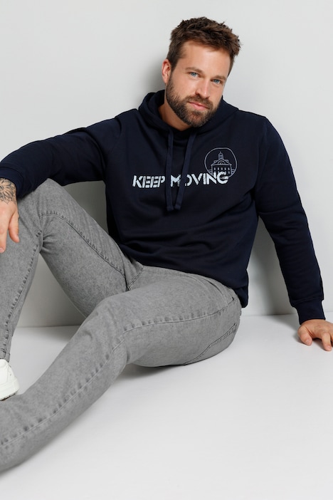 Boston Park Hoodie, Schriftzug, bis 72/74