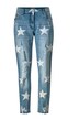 7/8-Jeans, Slim Fit, destroyed, Sterne, 5-Pocket