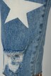 7/8-Jeans, Slim Fit, destroyed, Sterne, 5-Pocket