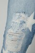 7/8-Jeans, Slim Fit, destroyed, Sterne, 5-Pocket