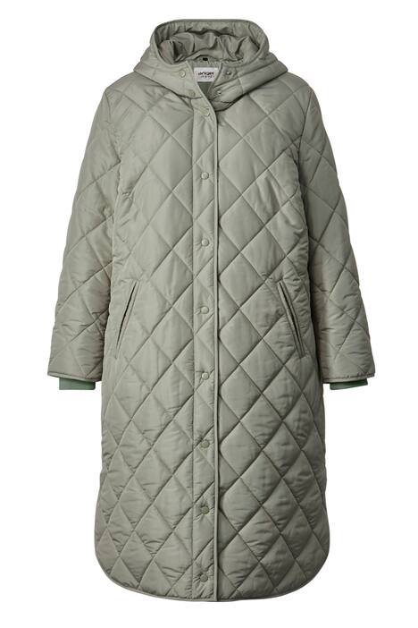 Steppmantel, Kapuze, Langarm
