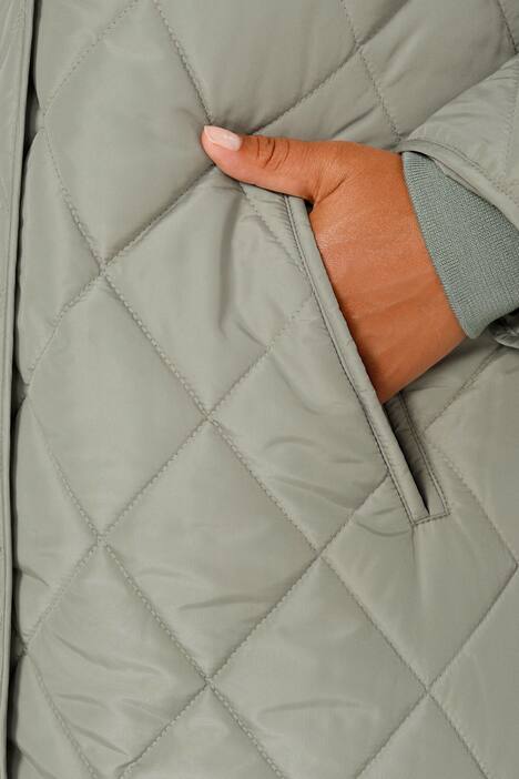 Steppmantel, Kapuze, Langarm